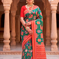 Palmera Saree Wholesaler and Palmera Saree Supplier | ALL-SWARN PATOLA-05