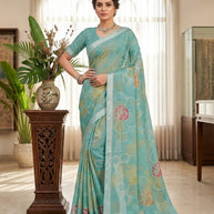 Fashionable Printed Saree with Blouse Piece for Festive Collection  | RDD-GANVITHA VOL-2