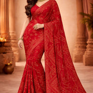Beautiful Printed Saree with Blouse Piece for Cultural Celebrations | RMF-SUHAGAN VOL-4