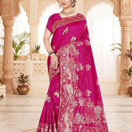 Premium Jacquard Silk Saree With Blouse Piece | TUL-HUMJOLI SILK VOL-19