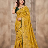 Beautiful Printed Saree with Blouse Piece for Cultural Celebrations  | VDT-SINDOOR