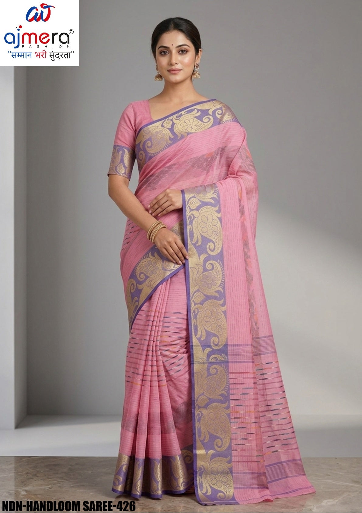Designer Cotton Saree with Without Blouse for Premium Ethnic and Traditional Wear | NDN-HANDLOOM SAREE-426