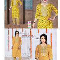 Designer Kurti Pant Set for Women | BVN-SUPER POWER