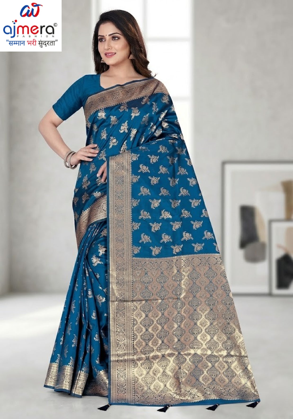 Stylish Jacquard Silk Saree with Blouse Piece for Festive Collection | TUL-HANSJODA SILK VOL-47