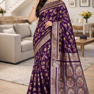 Refined Craft Jacquard Silk Saree With Blouse Piece | TUL-CLEAR SILK VOL-09
