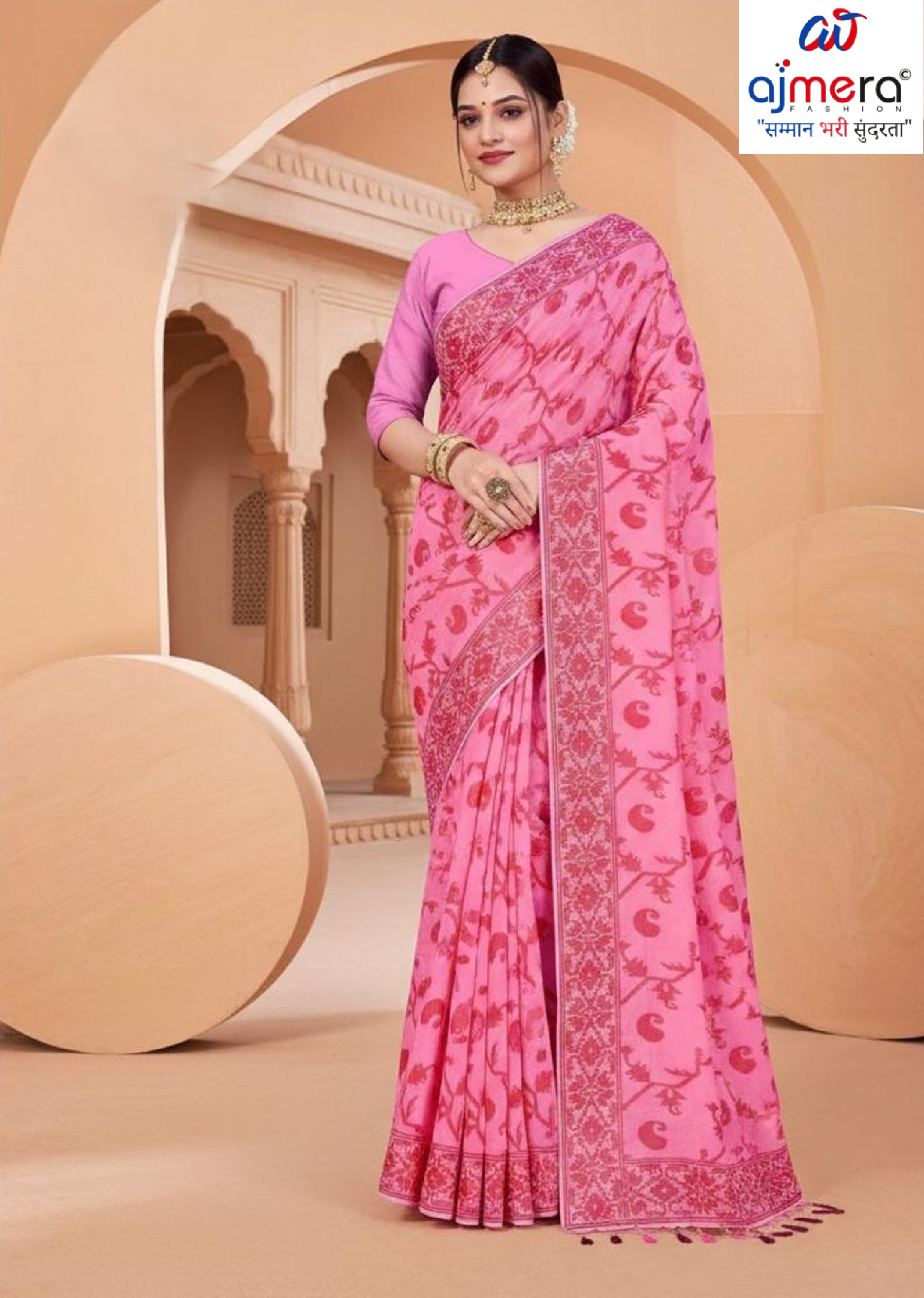 Pure Cotton Saree with Without Blouse for Premium Ethnic and Traditional Wear | MSS-SHIV KANHAKISHORI PESTAL