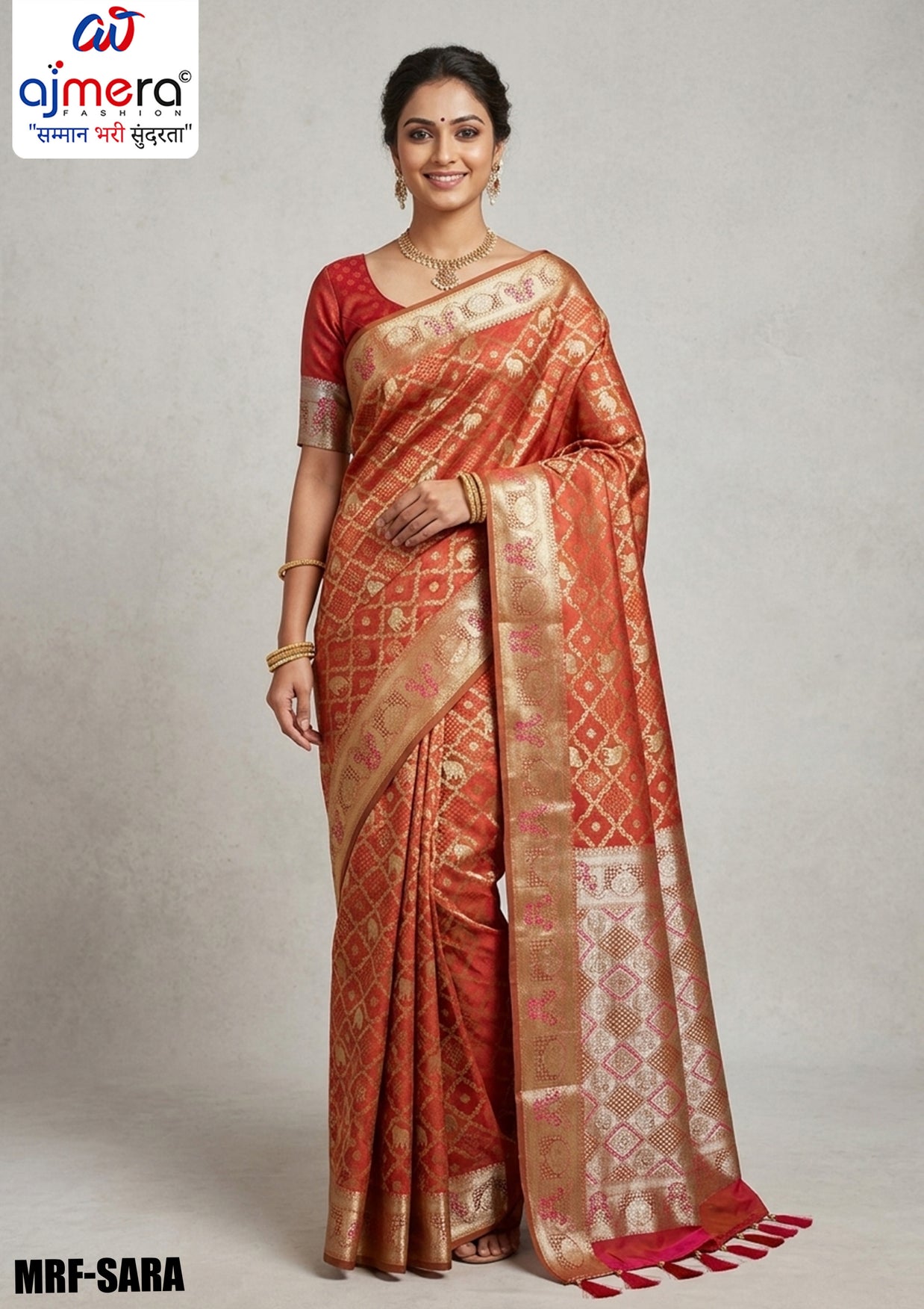 Royal Charm Jacquard Silk Saree With Blouse Piece | MRF-SARA