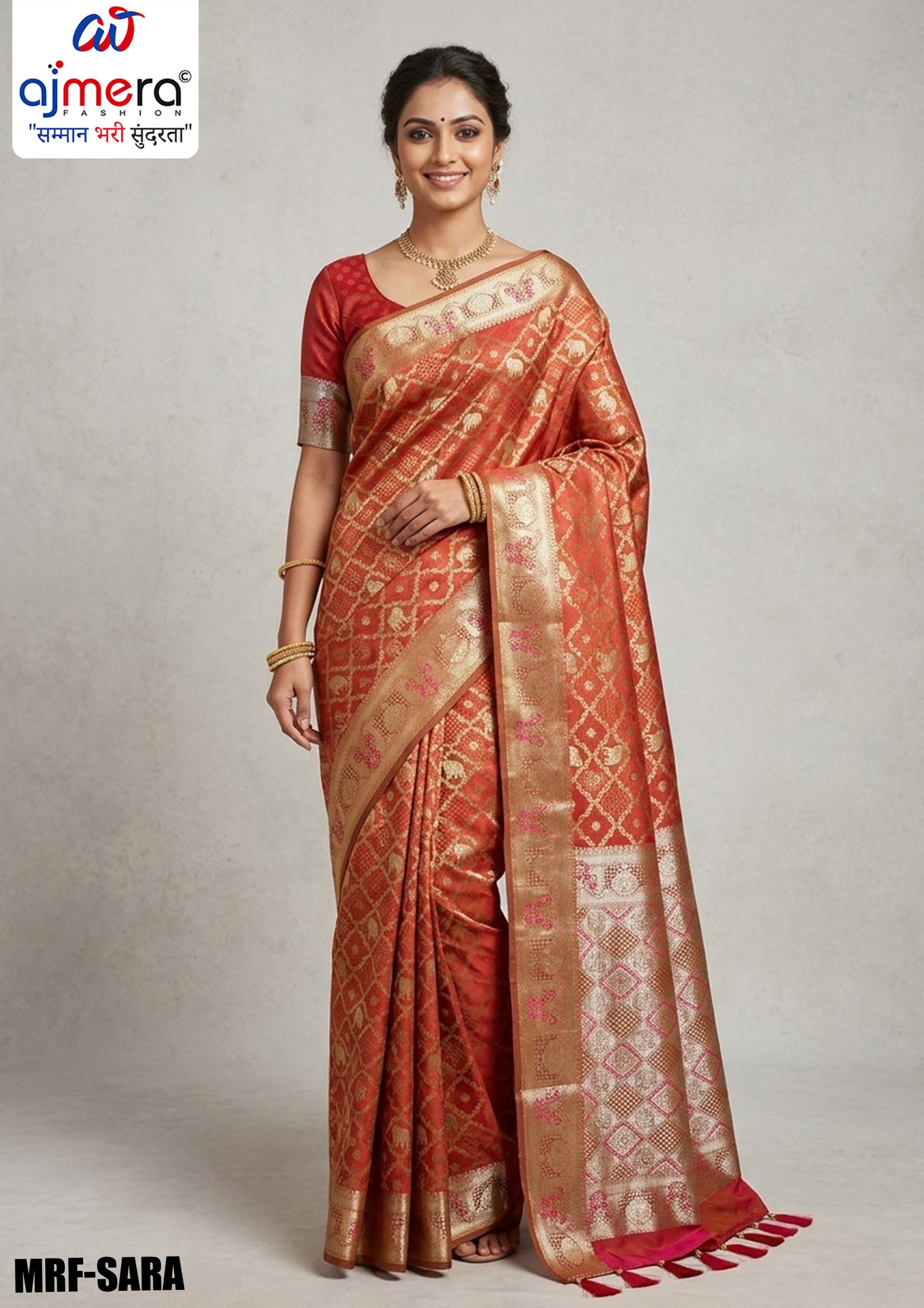 Royal Charm Jacquard Silk Saree With Blouse Piece | MRF-SARA