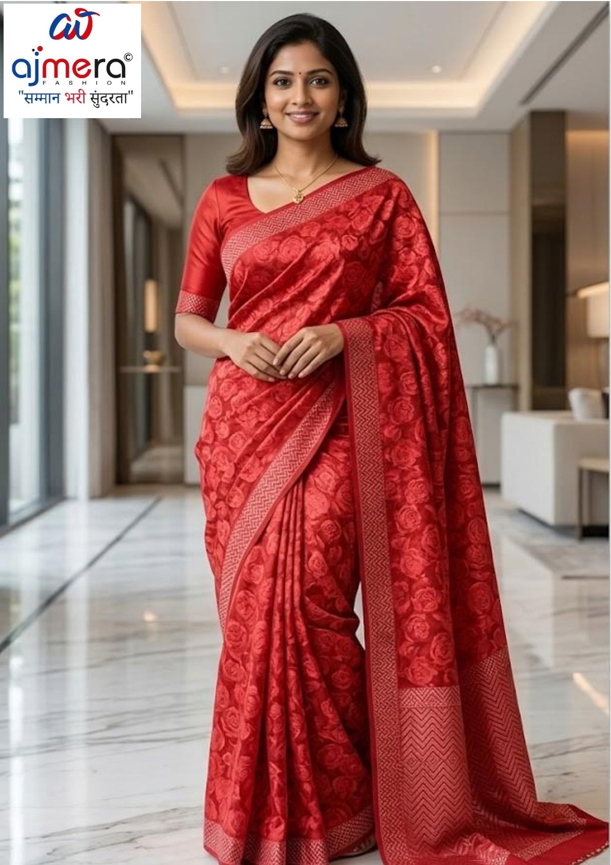 Chic Printed Saree without Blouse for Sophisticated Ethnic Style  | SSR-SOPHIA