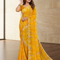 Graceful Printed Saree with Blouse Piece for Modern Ethnic Fashion  | RDD-DHWANI