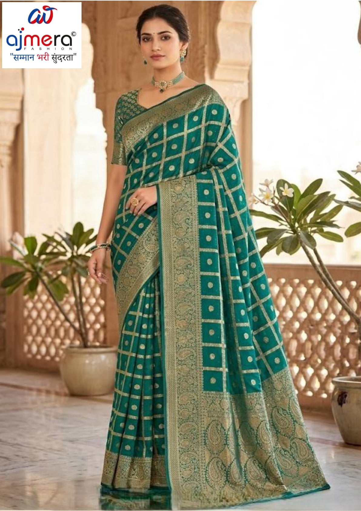 Handwork Heritage Saree with Blouse Piece for Premium Ethnic and Traditional Wear | ROOP-8449