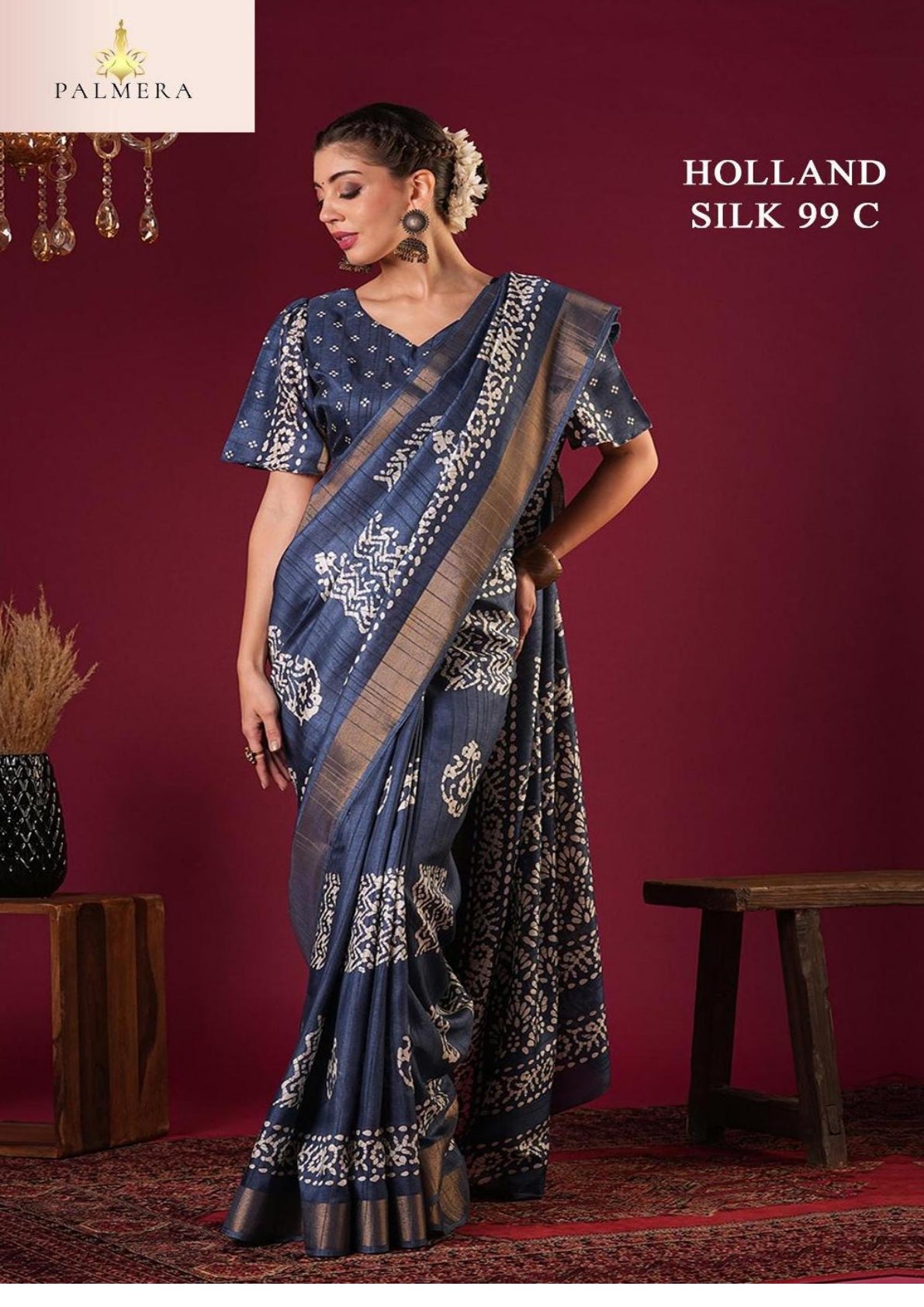 Holland Silk Kota Silk Saree with Blouse for Premium Ethnic and Traditional Wear | ALL-HOLLAND SILK-99