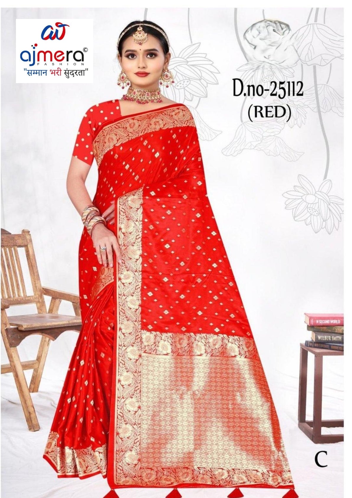 Elegant Jacquard Silk Saree with Designer Blouse Piece for Festive Elegance | MTE-25112