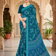 Beautiful Printed Saree with Blouse Piece for Cultural Celebrations | GLC-PALAV