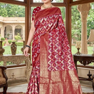 Fancy Jacquard Silk Saree With Blouse Piece | TUL-AARTI SITA COTTON