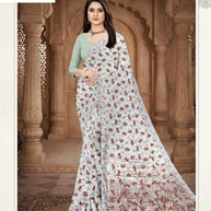 Vichitra Print Loose Saree without Blouse for Premium Ethnic and Traditional Wear | CAS-TATA SKY