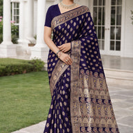 Artisan Craft Jacquard Silk Saree With Blouse Piece | TUL-CLEAR SILK VOL-15