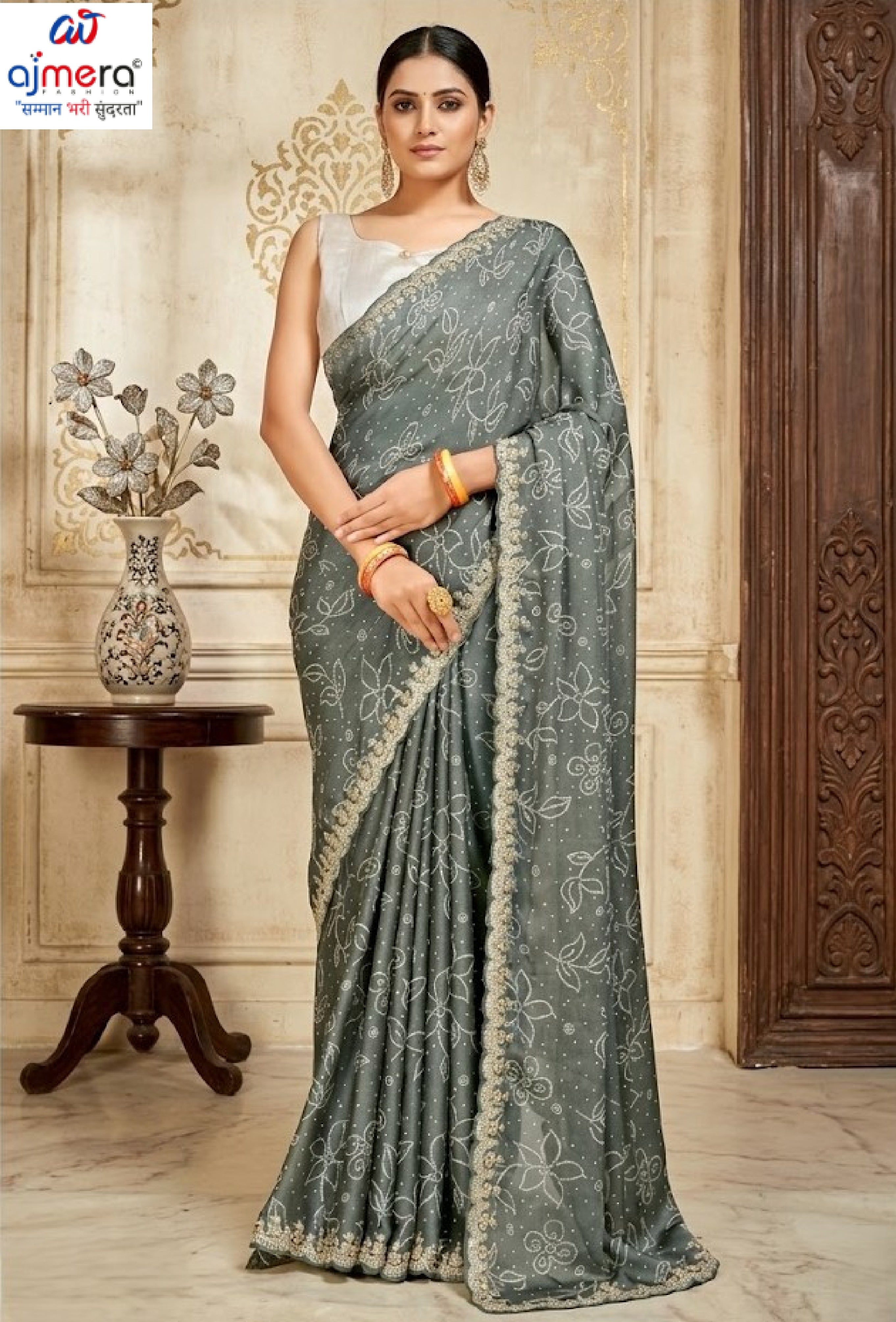 Elegant Printed Saree with Designer Blouse Piece for Festive Wear | RDD-SIGNATURE