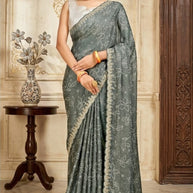 Elegant Printed Saree with Designer Blouse Piece for Festive Wear | RDD-SIGNATURE