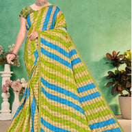 Elegant Printed Saree with Designer Blouse Piece for Festive Wear  | SNR-SHEETAL