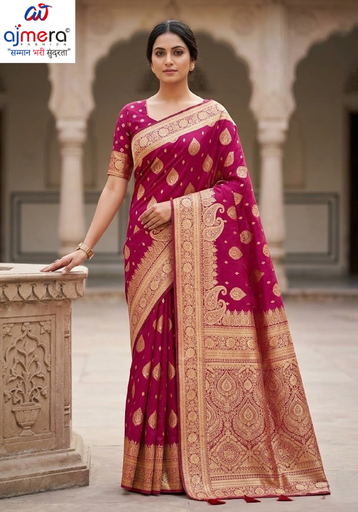 Designer Jacquard Silk Saree with Blouse Piece for Traditional Occasions | TUL-HANSJODA SILK VOL-15
