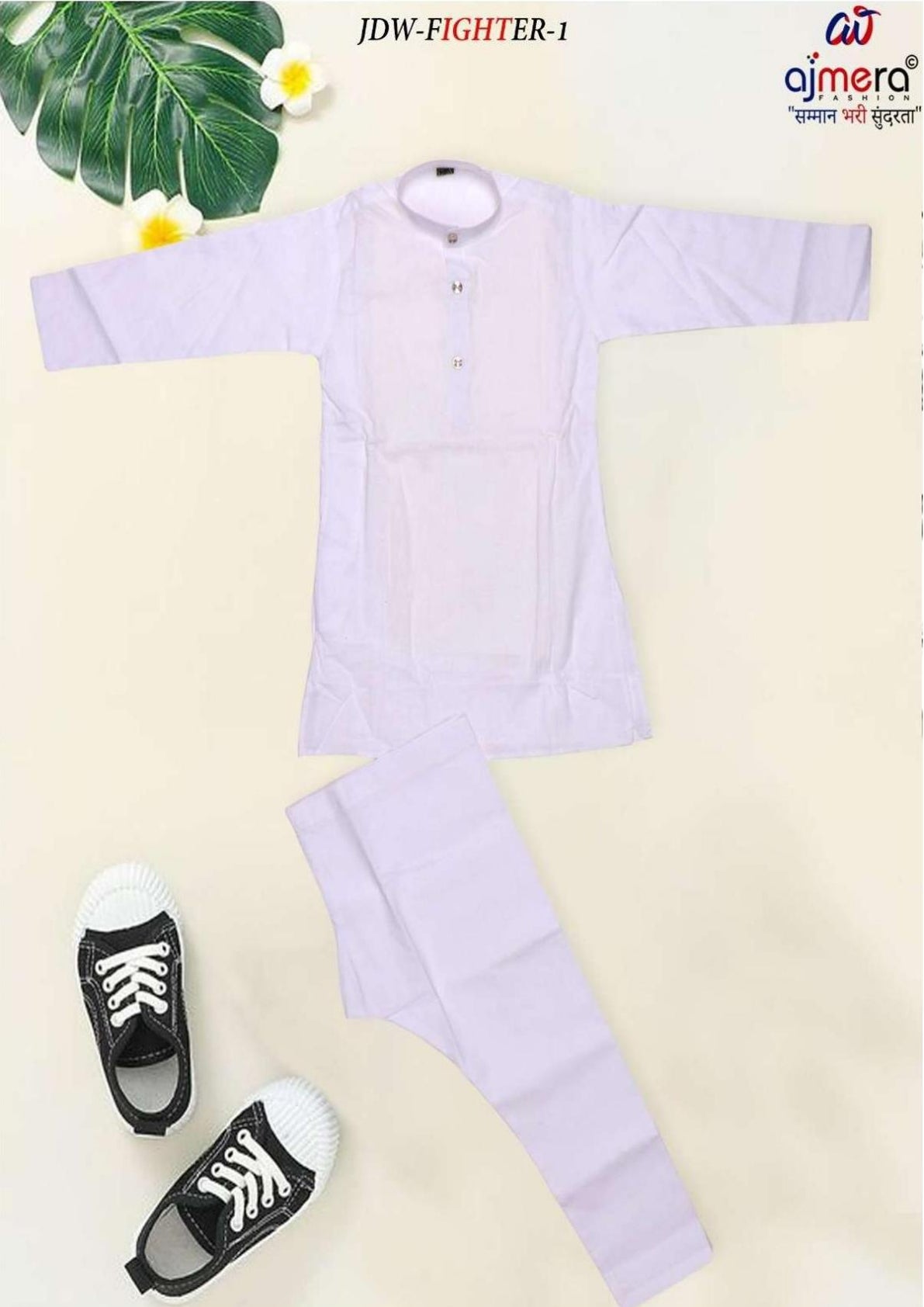 Wholesale Boys Cotton Kurta Pajama Set | JDW-FIGHTER-1
