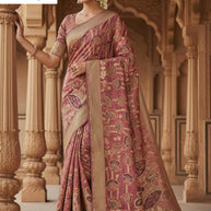 Designer Jacquard Silk Saree with Blouse Piece for Traditional Occasions | SBV-SS-5-2348