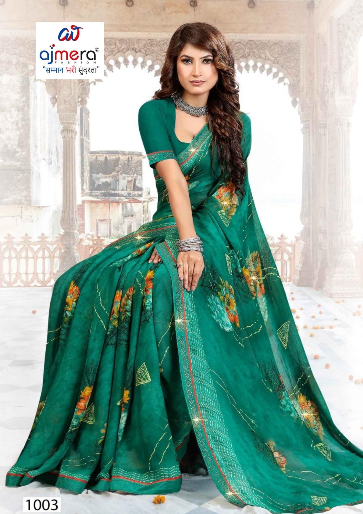 Beautiful Printed Saree with Blouse Piece for Cultural Celebrations | PRM-PRADEEP