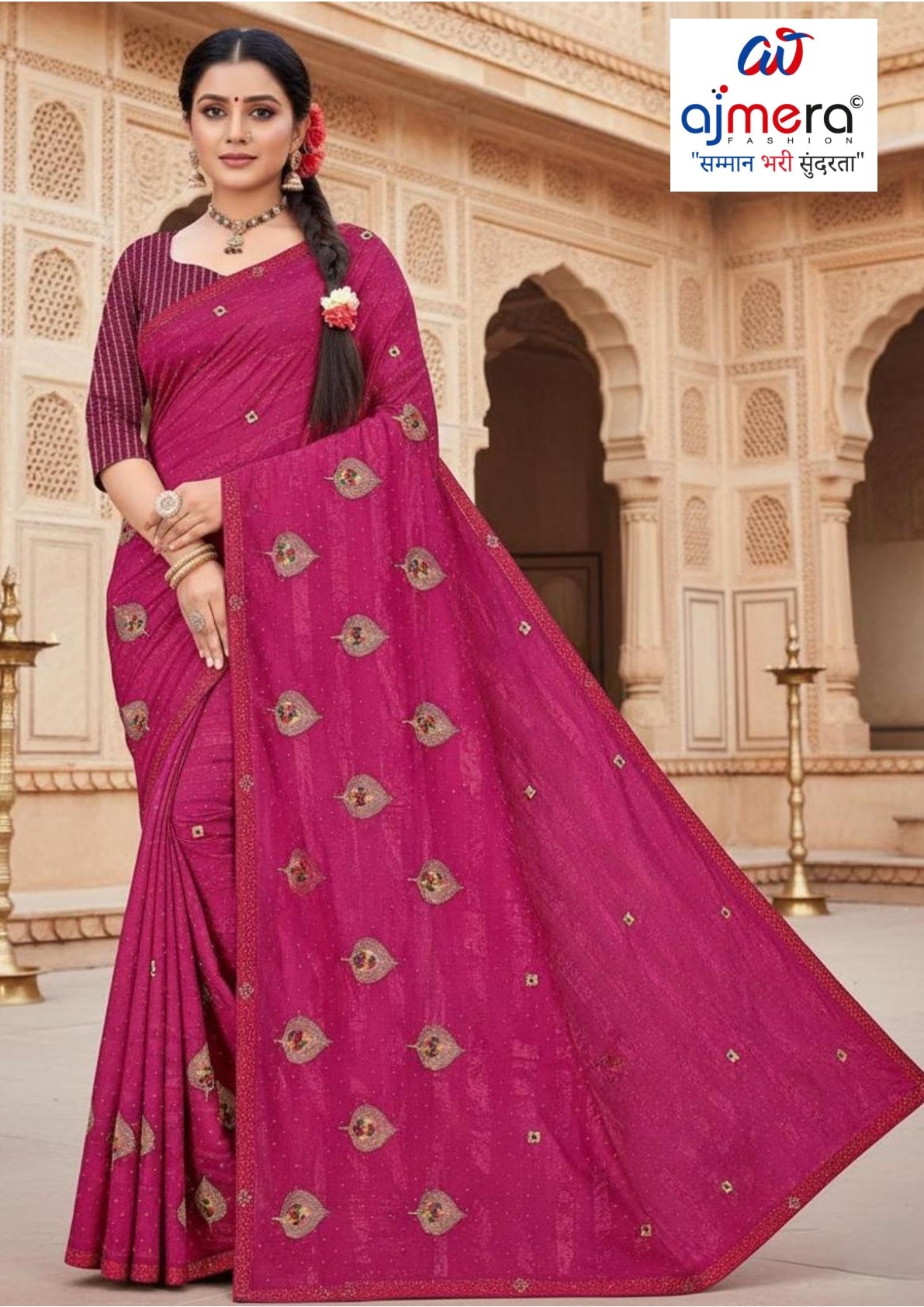 Bulk Saree Supplier with Blouse Piece for Premium Ethnic and Traditional Wear | VKM-PIKASO