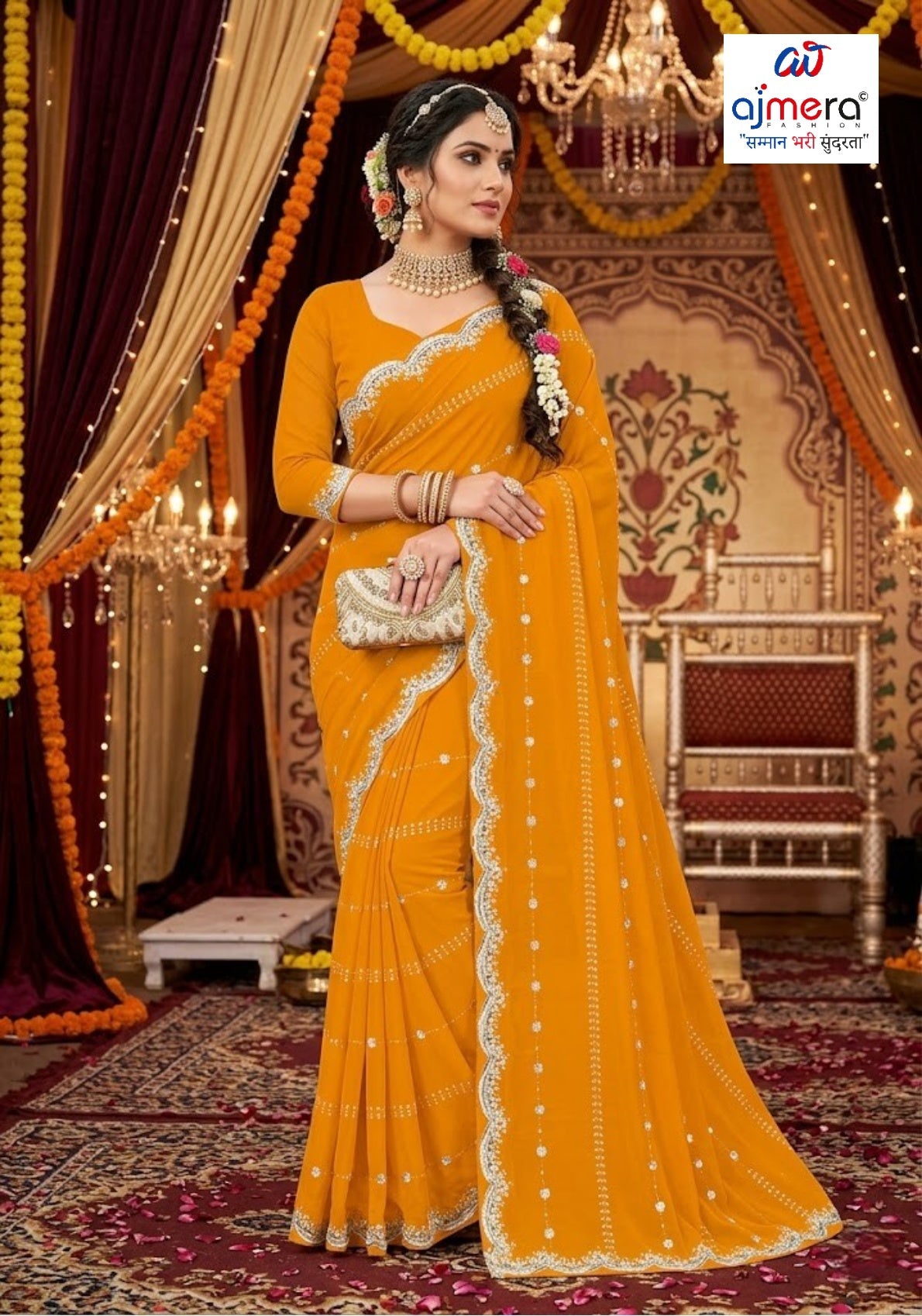 Dyed Matching Saree Manufacturer with Blouse Piece for Premium Ethnic and Traditional Wear | SRS-SHYAM SUNDARI