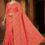 Premium Cotton Saree with Without Blouse for Premium Ethnic and Traditional Wear | PJA-MISS WORLD