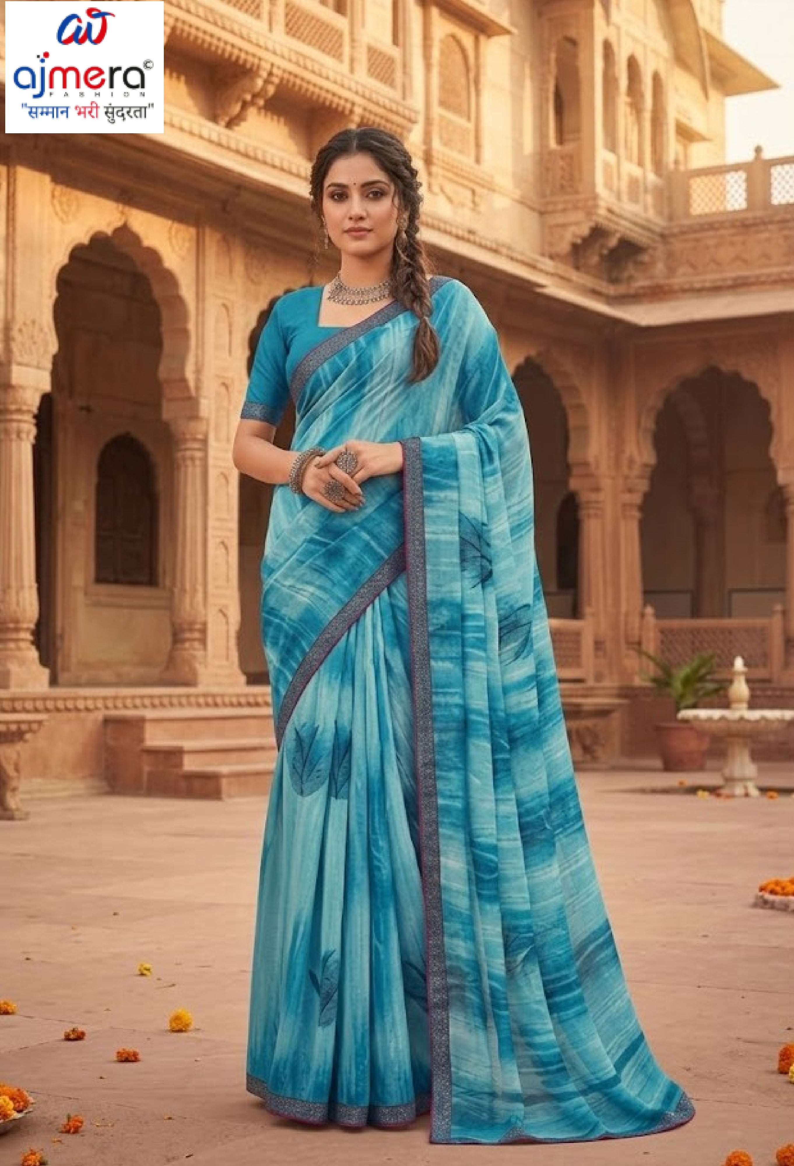 Stylish Printed Saree with Blouse Piece for Traditional Celebrations | PRM-MALDEEP