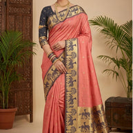 Luxury Jacquard Silk Saree with Blouse Piece for Wedding & Party Wear | DS-GARDEN SILK