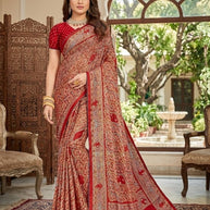 Contemporary Printed Saree with Blouse Piece for Premium Wear | RDD-MRUNALI VOL-2