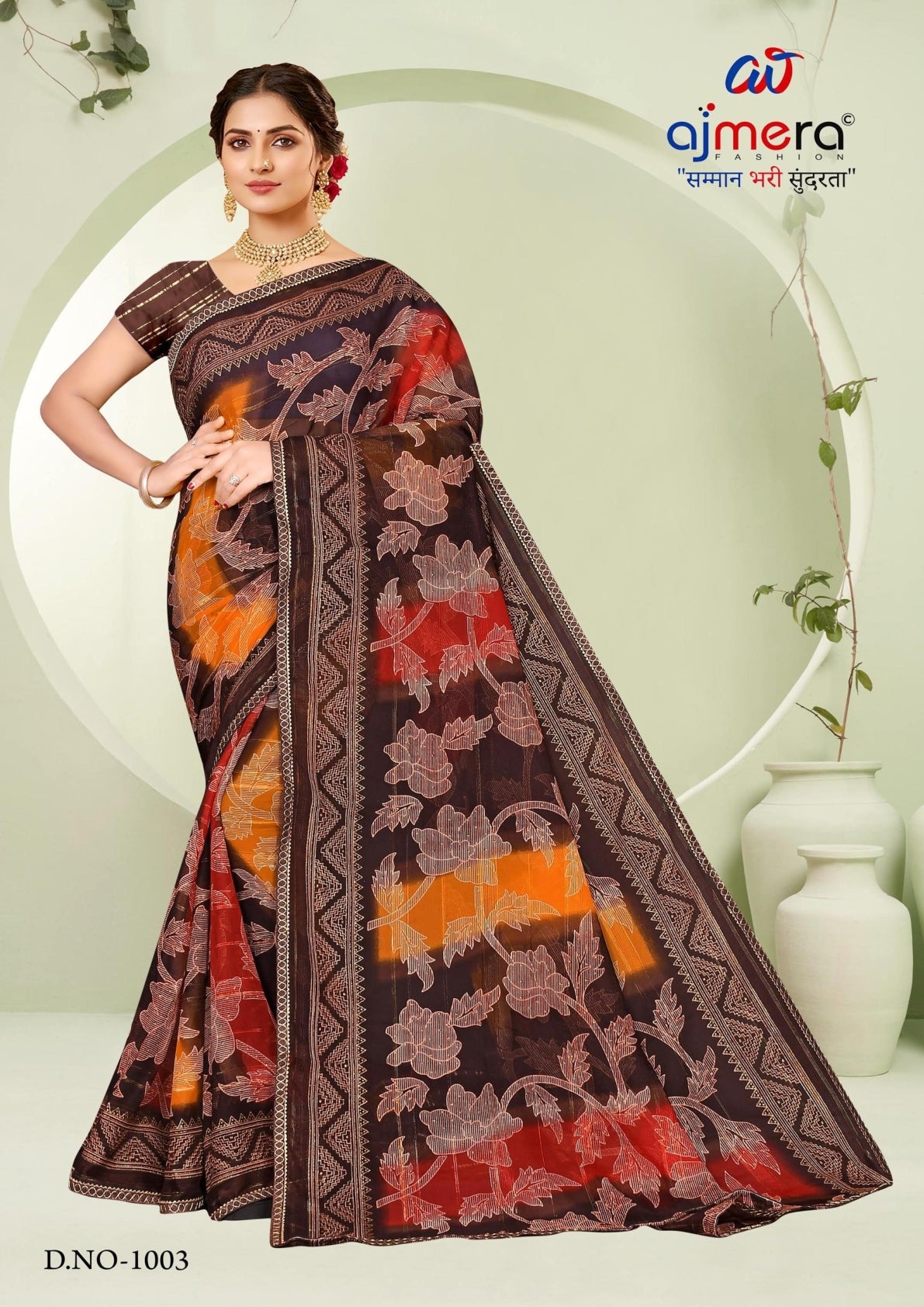 Exclusive Printed Saree with Blouse Piece for Elegant Ethnic Look  | SNR-JIVANIYA