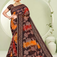 Exclusive Printed Saree with Blouse Piece for Elegant Ethnic Look  | SNR-JIVANIYA