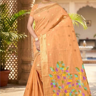 Luxury Elegance Jacquard Silk Saree Without Blouse | TUL-KOLAPURI SONG COTTON