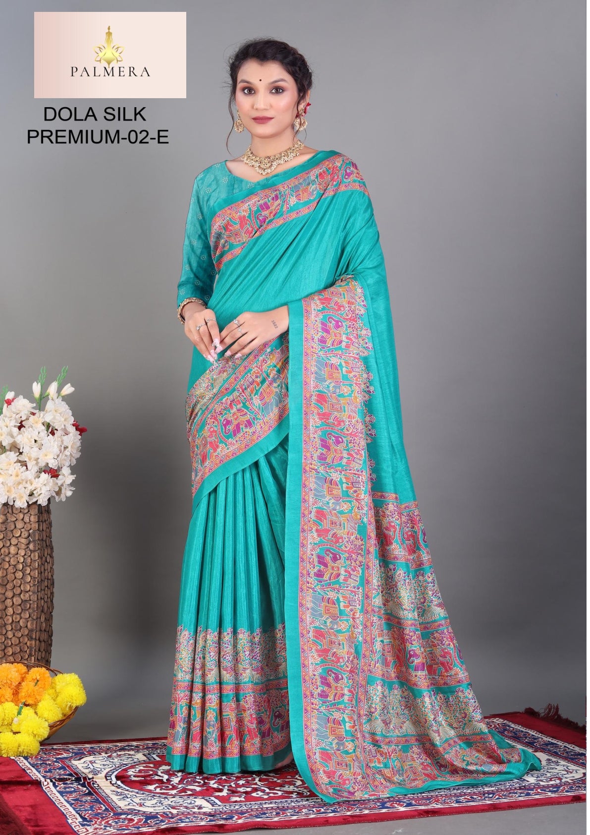 Dola Silk Premium Art Silk Saree with Blouse for Premium Ethnic Wear | ALL-DOLA SILK PREMIUM-02