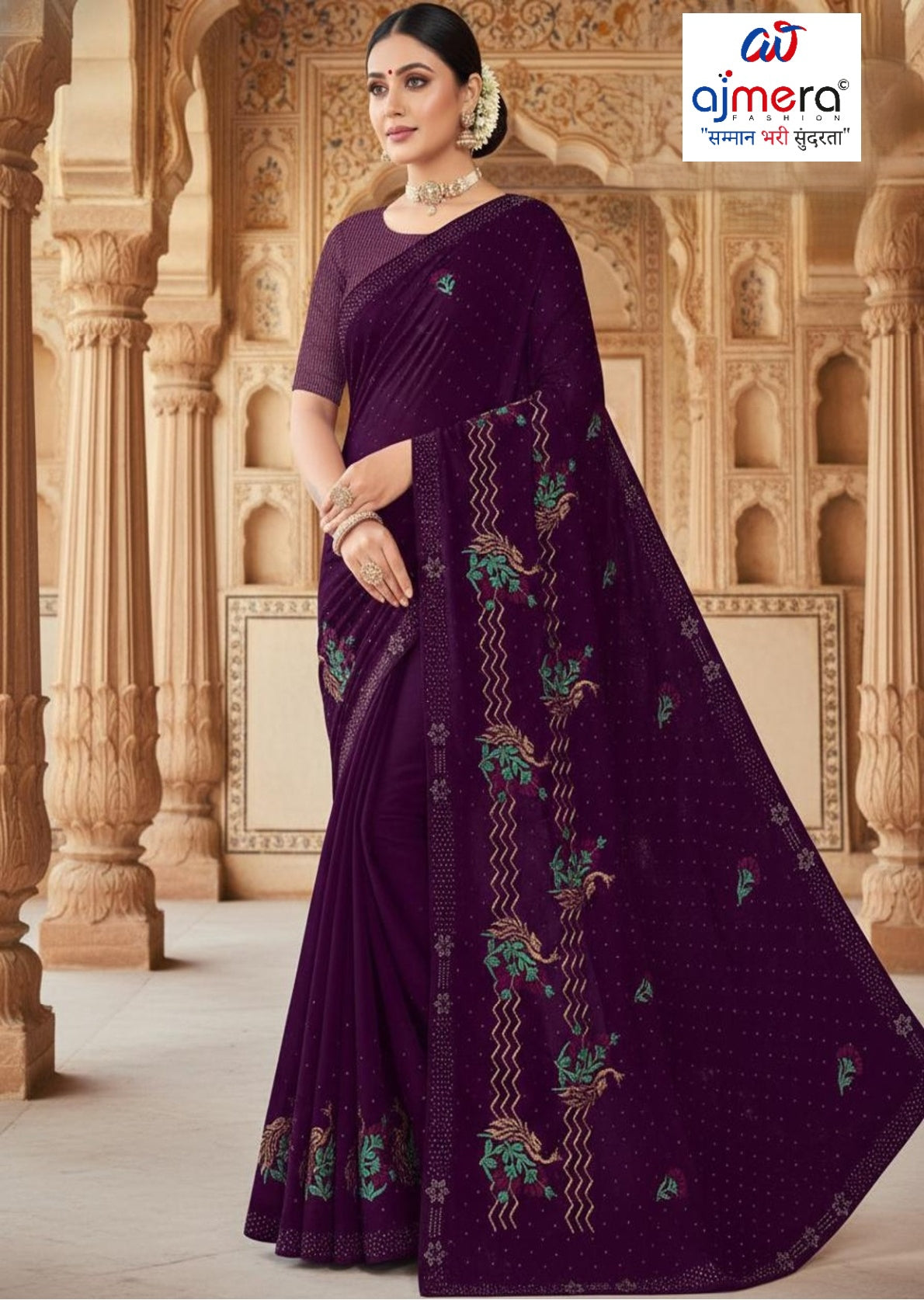 Direct Saree Manufacturer with Blouse Piece for Premium Ethnic and Traditional Wear | VKM-GABBAR
