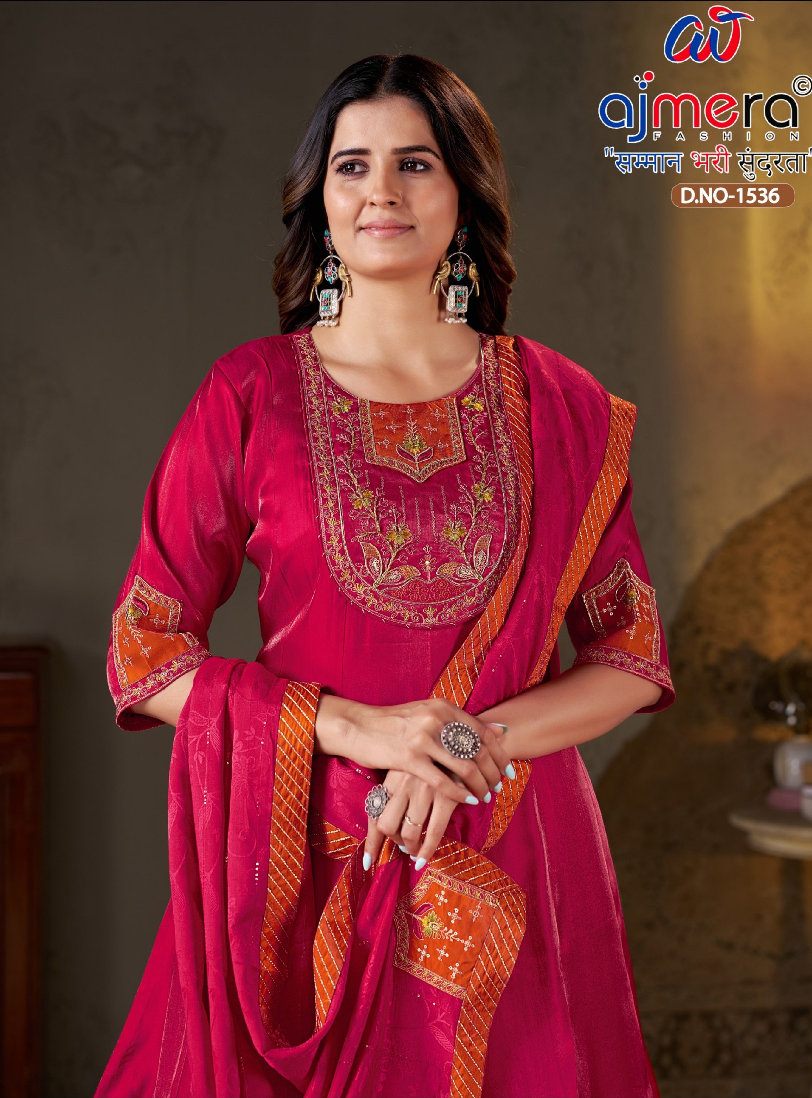 Designer Royal Ethnic Kurti Set for Women | JMH-1536
