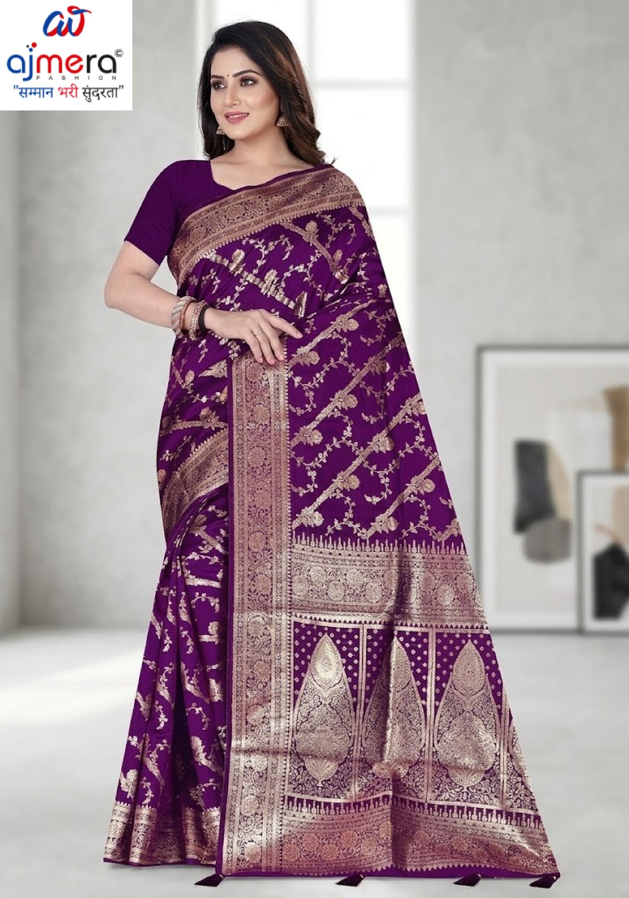 Exclusive Jacquard Silk Saree with Blouse Piece for Premium Cultural Wear | TUL-HANSJODA SILK VOL-46