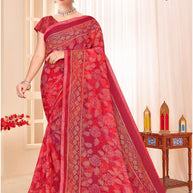 Trendy Printed Saree with Blouse Piece for Women’s Ethnic Wardrobe  | SNR-DHRUVIKA