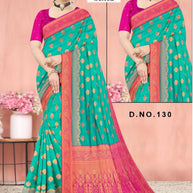 Fashionable Jacquard Silk Saree With Blouse Piece | RAL-GOKUL