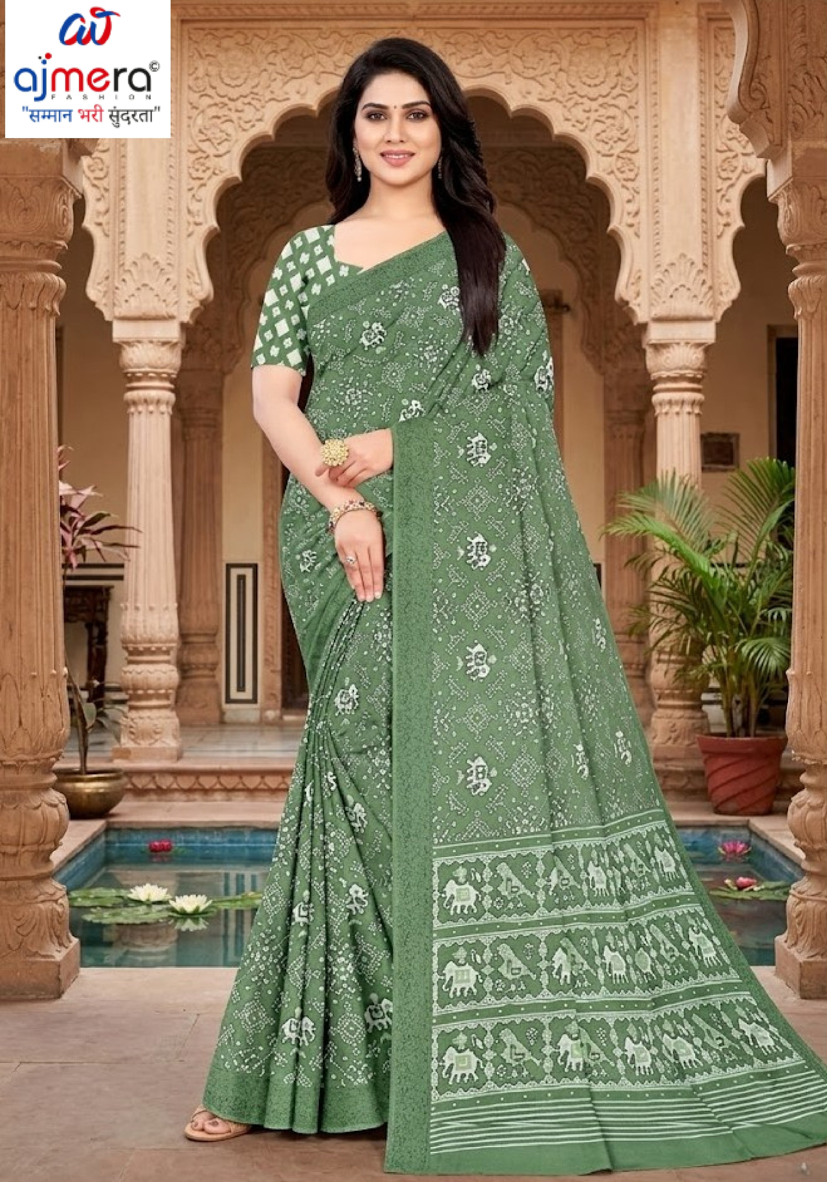 Stylish Printed Saree with Blouse Piece for Traditional Celebrations | PUS-DREAM GIRL-118