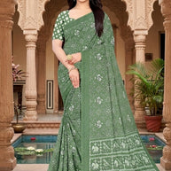 Stylish Printed Saree with Blouse Piece for Traditional Celebrations | PUS-DREAM GIRL-118
