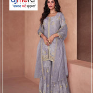 Elegant Chinon Ready-to-Wear Stitched Suit | FID-5297