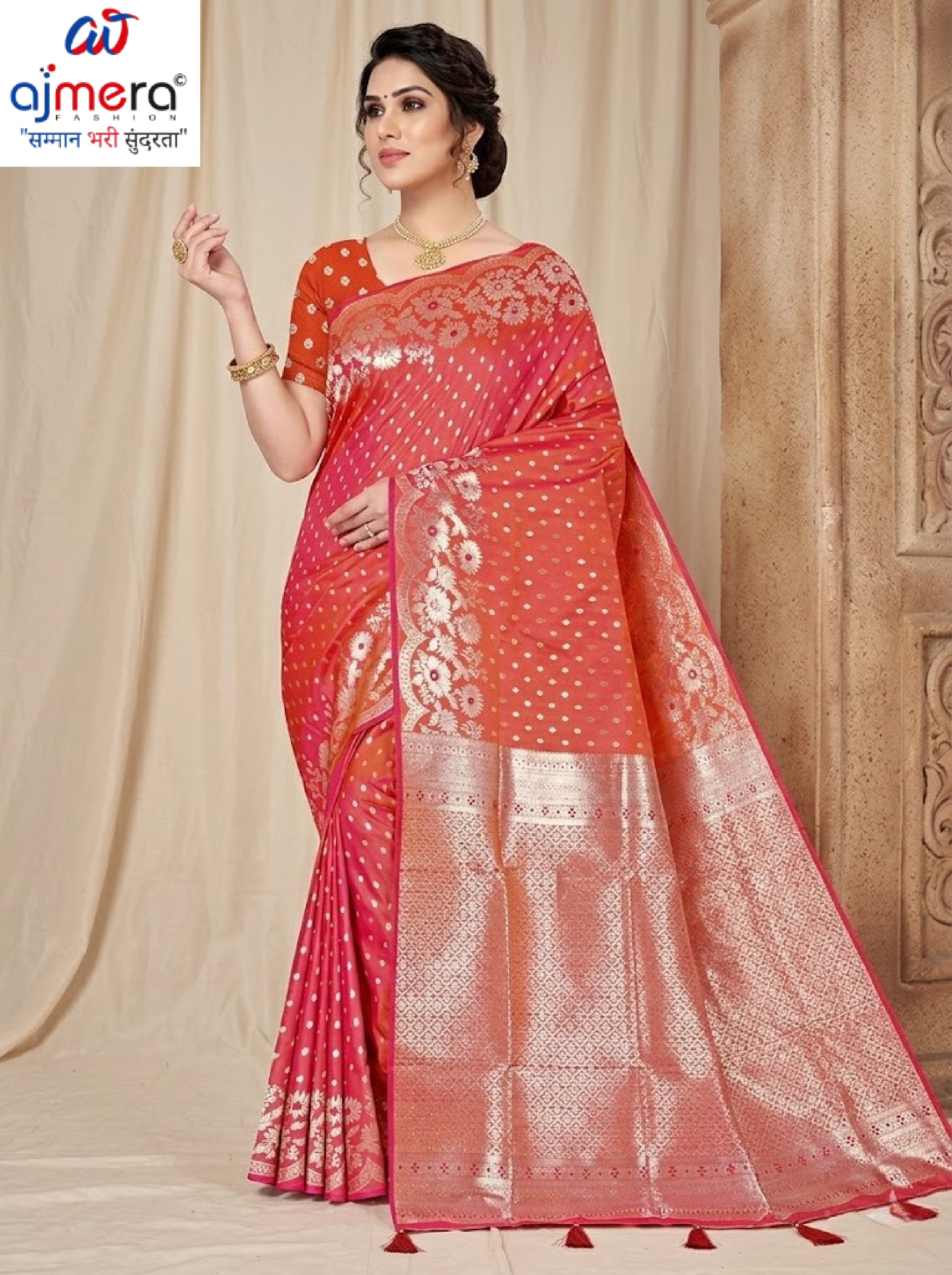 Classic Jacquard Silk Saree with Blouse Piece for Elegant Traditional Look | TUL-MALBARI SILK VOL-63