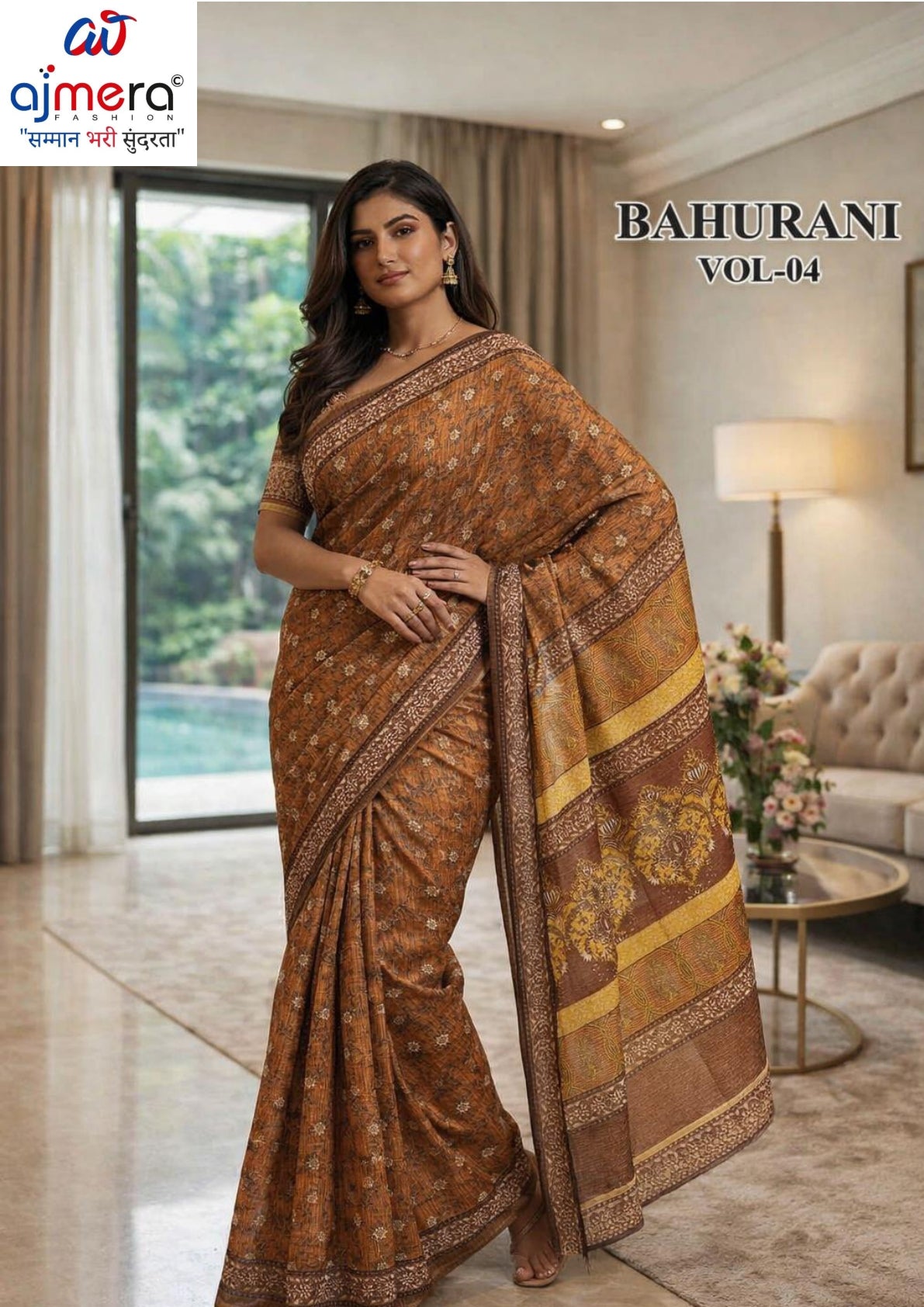 Exclusive Printed Saree with Blouse Piece for Elegant Ethnic Look | RMF-BAHURANI VOL-4