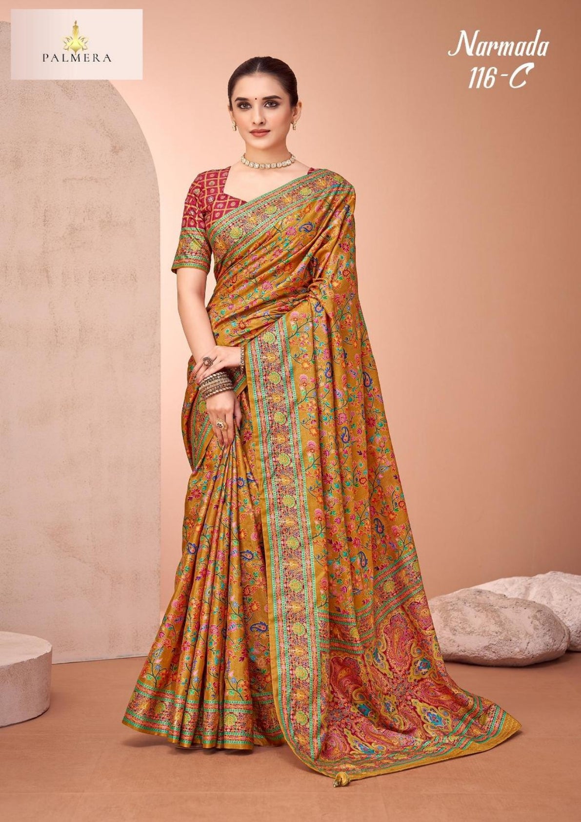 Palmera Saree Manufacturer and Palmera Saree Supplier | ALL-NARMADA-116