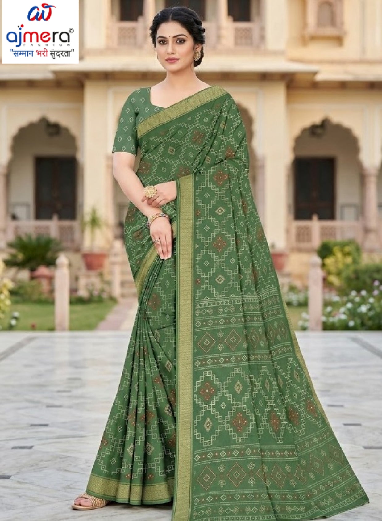 Trendy Printed Saree with Blouse Piece for Women’s Ethnic Wardrobe | GLC-KANCHI SILK